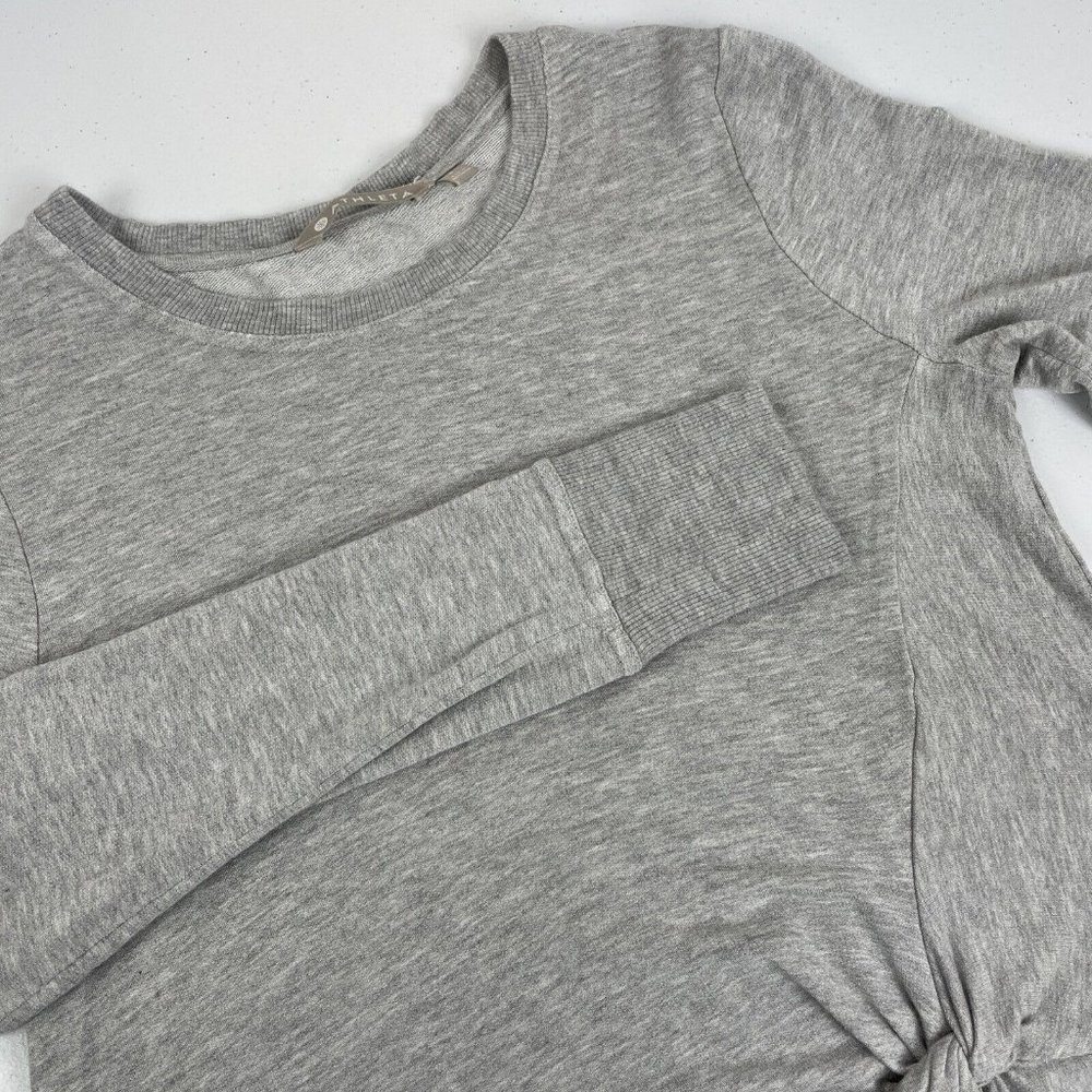 Athleta Nirvana Twist Front Pullover Women's‎ Size Small Gray Athleisure Casual